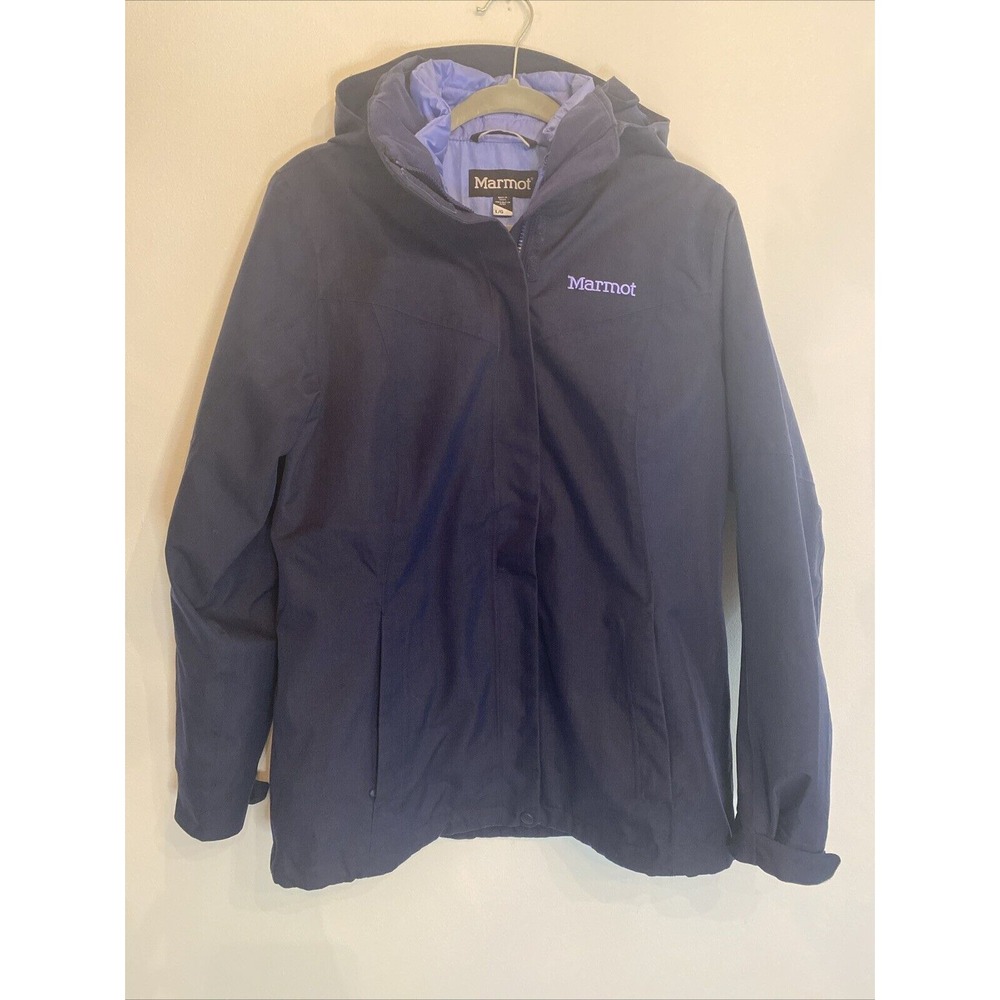 Marmot Womens 3 In 1 Jacket Size Large Blue Puffer Insert